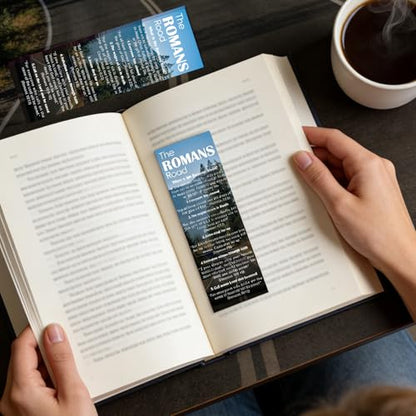 100 Pcs Romans Road Bookmarks Bible Salvation Page Marks Gifts - color: The Romans Road to