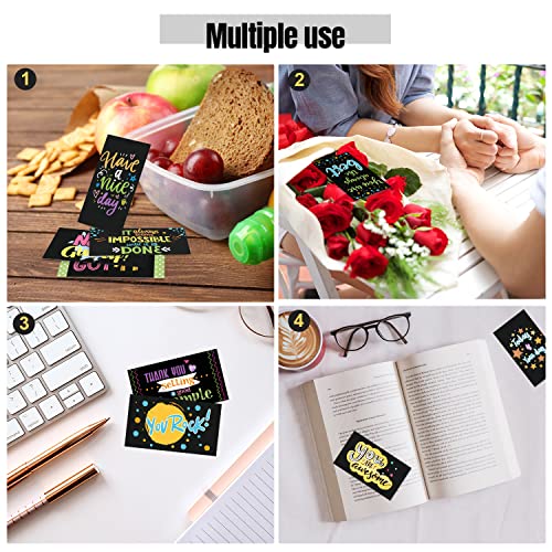 Outus 120 Pcs Motivational Encouragement Inspirational Card Boho Rainbow - style: Dark Style