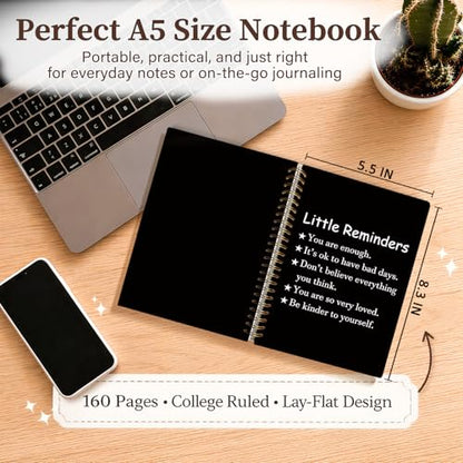 Enkvke Inspirational Little Reminders Notebook Journal - color: Little Reminders-A5