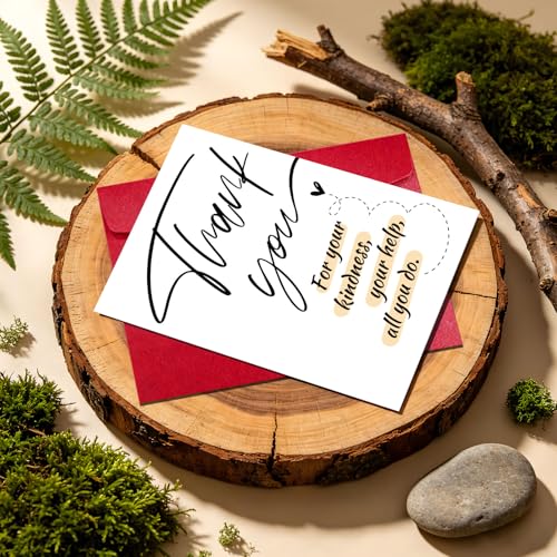 Thank You Cards with Envelopes, Appreciation Cards for Coworkers Friends - color: DXI#037