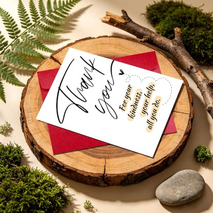 Thank You Cards with Envelopes, Appreciation Cards for Coworkers Friends - color: DXI#037