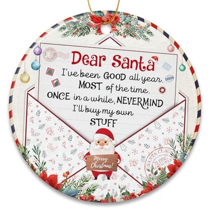 ZAGKOO Funny Christmas Ornaments for Adults 2026 - color: Santa 1