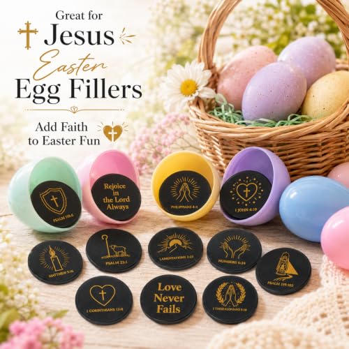 600 Pcs Christian Coins Gift Bulk Religious Bible Verse Coins Sunday School Rewards