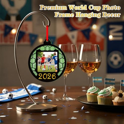 D4DREAM Soccer Ornament 2026 - Acrylic Personalized Photo Frame Ornament - color: 5-1 Soccer Ornament