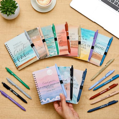 Kosiz 30 Sets Bible Verse Notebook Pen Bulk, Watercolor,Classic - color: Watercolor, style: Classic