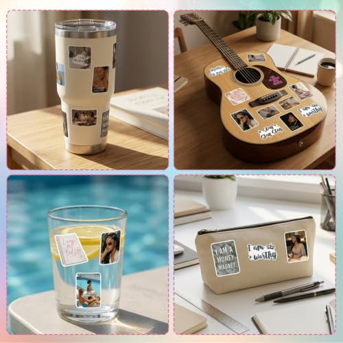 50Pcs Black Women Luxury Rich Girl Vision Board Stickers Supplies - color: Luxury Women