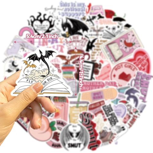 104 PCS Romance Book Stickers for Kindle- Bookish Fantasy Dragon Aesthetic Stickers for Kindle Case, Water Bottle, Scrapbook, Journal - Cute Book Lover Gifts for Adults Teens - color: Romance Book