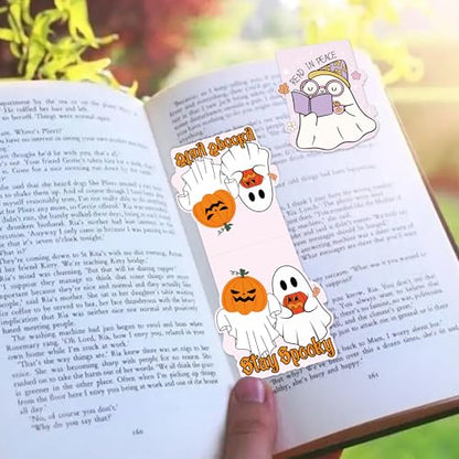 Cute Ghost Magnetic Bookmarks, Halloween Book Marks for Fall Reading - style: Halloween cute ghost