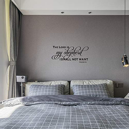 THE Lord is My Shepherd ISHALL NOT Want - Psalm 23:1 -Carved Letters Christian Quotes Wall Decal Religious Motto Bible Verse Art Letters Home Décor