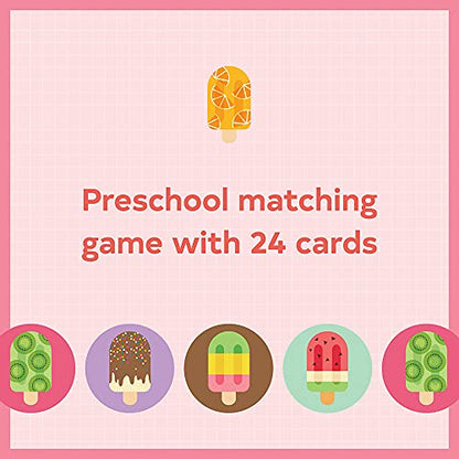 Matching Game Ice Pops v2 - color: Animals + Babies
