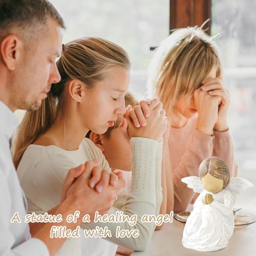 JINGIHE Praying Hands Angel Figurine, Baptism Gifts for Teen Girl