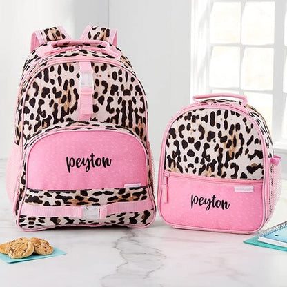 Personalization Universe and Stephen Joseph Personalized Leopard Backpack for Girls - Custom Kids Backpack with Name - Preschool & Toddler Size, 12" x 16 - style: Leopard Print