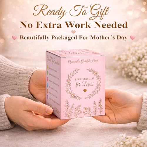 Bible Verse Jar Christian Gift for Mom - 96 Bible Verses - color: Mom