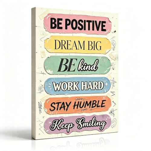 My Coping Tools A to Z Kids Poster with Wooden Hanger (BE POSTIVE, 16" L x 12" W, Framed) - color: BE POSTIVE, size: 16"L x 12"W