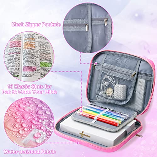ICOSY Bible Cover, Church Bag for Women and Girls - color: Rainbow