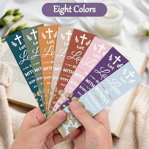 8Pcs Religious Bookmarks Christian Bible Verses Gifts for Women Men Catholic Gifts Baptism Spiritual Inspirational Gift Christmas Birthday Presents for Mom Friends Sister Church Supplies - color: Catholic Bookmark