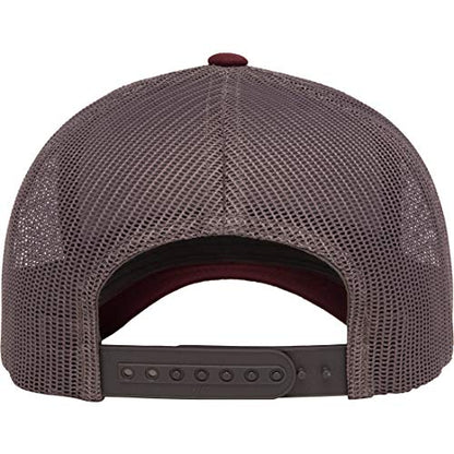 Yupoong Yp Classics Retro Trucker Cap - color: Maroon/Grey, size: One Size, style: Single