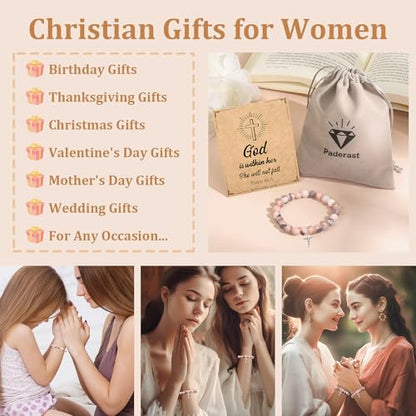 Christian Grandparents - Day Gifts for Women, Religious Cross Bracelet - color: God is-10