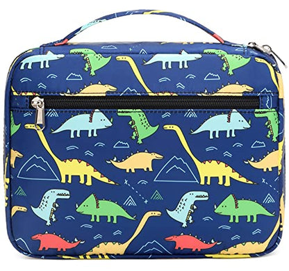 JIANYA Bible Cover for Boys Kids Bible Case Church Bag Childrens Bible Carrying Case with Handle and Zippered Pocket, Dinosaur Blue
