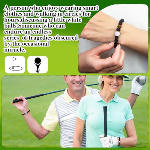 12 Set Sport Adjustable Bracelets Gift - color: Black, size: Golf