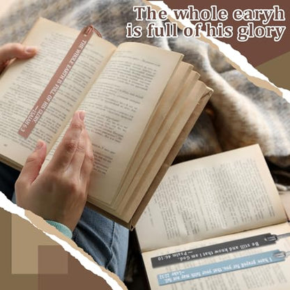 Skyygemm 10 Pcs Christian Bookmarks Christmas Gift for Women, Neutral - color: Neutral