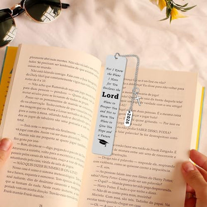 Class of 2026 Graduation Gifts Bible Verse Bookmark Religious Christian Gift First Communion Gifts Inspirational Presents for Daughter Son Reading Lovers Gift Religious Scripture Present for Friend
