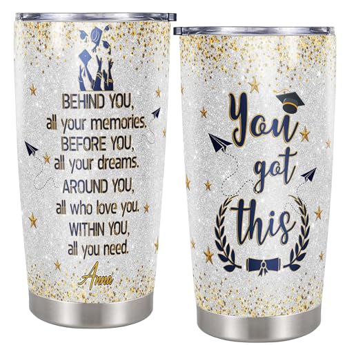 Personalized Graduation Tumbler Class of 2026, Stainless Steel Insulated Travel Coffee Mug with Lid 20 Oz 30 Oz Custom Senior Cup, Gifts for Him Her Women Men Friends - color: Graduation 501
