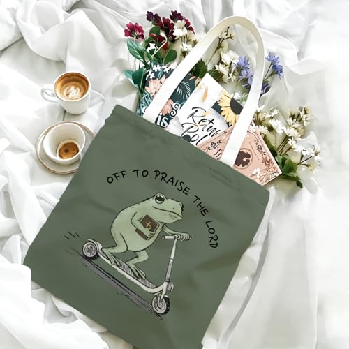 Bible Tote Bags Cute Christian Preppy Canvas Tote Bag Christian Gifts for Women Reusable Shopping Bags(Parent) - color: Christ-8