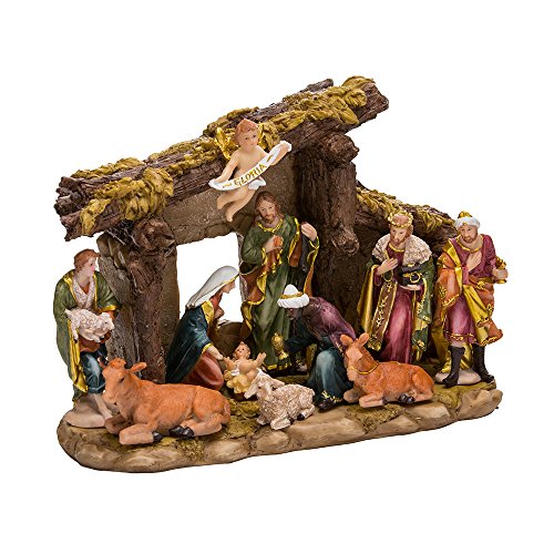 Kurt Adler Nativity Set with 11 Figures and Stable