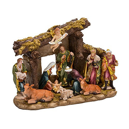 Kurt Adler Nativity Set with 11 Figures and Stable