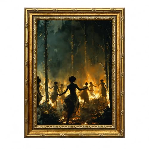 Fantasy forest Canvas Wall Art Framed Sacred FeminineArtwork 16x12 Inch - color: Fantasy forest Canvas 39, size: 16"L x 12"W