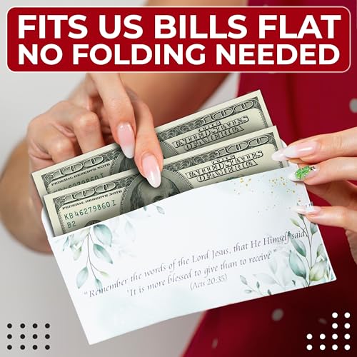 Tithes and Offering Envelopes for Church, 500 Count, 6.3 x 3.1 in