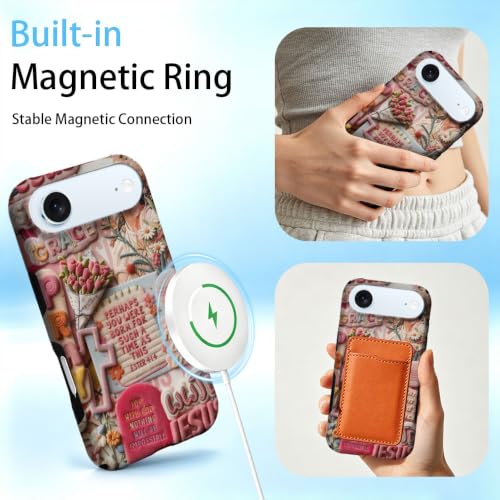 Compatible with iPhone 17 Air Case,Wireless Charging Compatible,Patented 2‑in‑1 Dual‑Layer Protection, Hot Transfer Print Hard Shell Cover - Bible Verse Aesthetics - color: Bible verse aesthetics, size: iPhone 17 Air