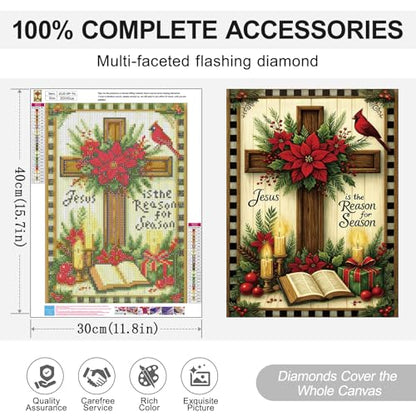 Christmas Diamond Art Kits for Adults, Diamond Painting Kits for Beginner - color: JOJO-DP96