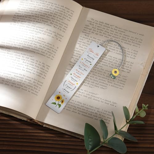 Christian Sunflower Bookmark and Pen Gifts, Scripture Book Mark - style: Christian, Sunflower