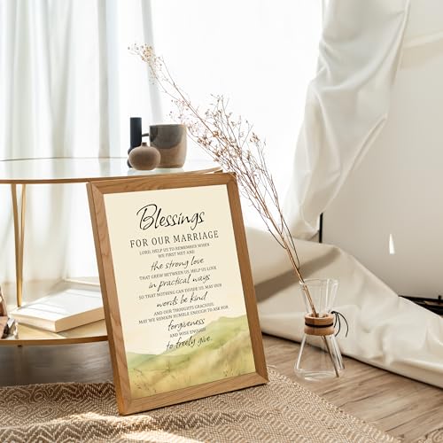 Blessings for Our Marriage Prayer Wall Art Print, 8x10 Unframed - size: 10"L x 8"W, style: Unframed