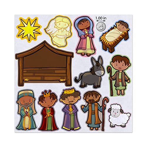 Away in a Manger Christmas Nativity Felt Play Art Set Flannel Board Story Storyboard Pieces
