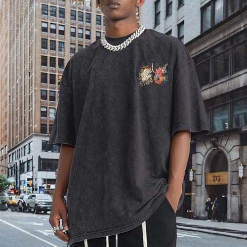 Christian Jesus Shirts for Men Faith God YHWH Shirt Bible Verse Religious Tshirts Oversized Graphic Vintage T-Shirts - color: Black, size: Small