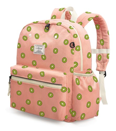 atgark Corduroy Toddler Backpack for Boys Girls Kids Preschool Backpacks - color: Kiwi Fun Corduroy, size: Age 2-5 (13.3" H Fit A4 Folder)