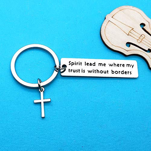 Xiahuyu Christian Keychain - Bible Verse Baptism & Communion Gift - Inspirational Religious Gifts for Women & Men - color: Christian-4