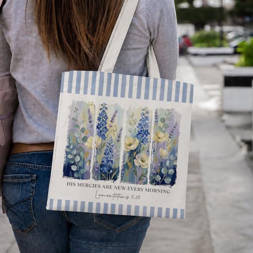 Christian Tote Bag - color: Lamentations 3.23