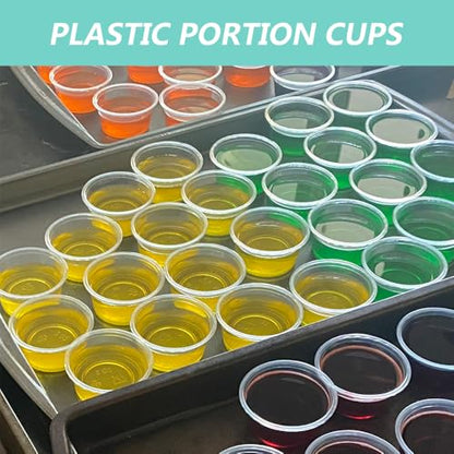 400 Count-2 oz Plastic Condiment Portion Cups(No Lids) - color: 2oz-400 count no lids