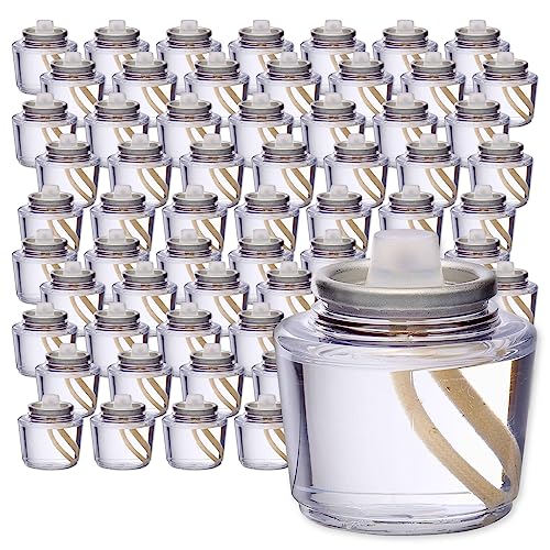 Hollowick - HD15 15 Hour Disposable Liquid Candle Not for Home Consumer Use (96/case),Clear - color: 15 Hour Burn Time