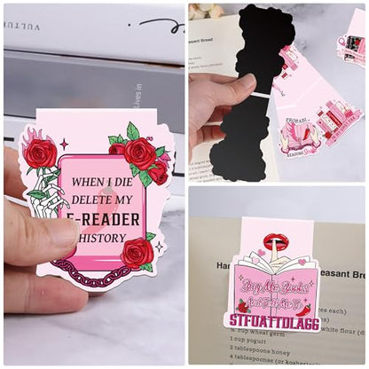 Smut Romance Magnetic Bookmarks, Spicy Book Marks for Women Readers - style: Spicy Romance