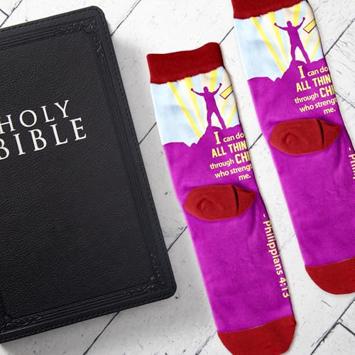 Christian Gifts for Women - Faith-Themed Socks, Perfect Pastor Appreciation Gifts, Unique Catholic gifts for Women, Ideal Religious Stocking Stuffers, Warm, Soft, and Inspirational