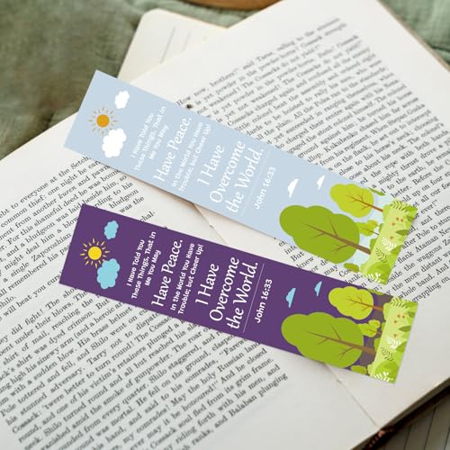 8 Pieces Christian Scripture Bookmarks Inspirational Bible Verse Gifts Encouragement Gift Religious Spiritual Gift for Women Men Friends Paper Bookmarks Book Lovers Gifts Reading Accessories - color: Encouragement Bookmark