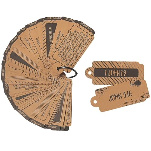 Fun Express Top 50 Bible Verses on a Ring for Kids - 12 Pieces