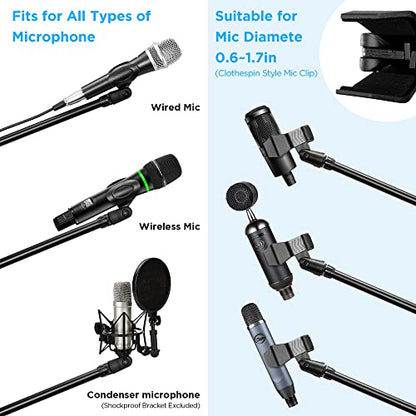 Bietrun WXM02 with 2 Pack Mic Stand