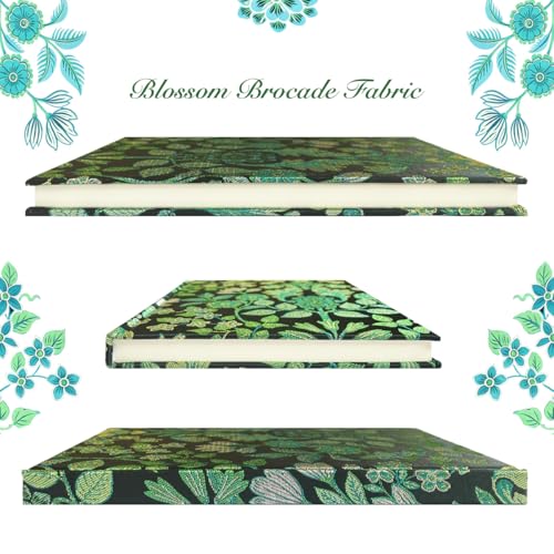 ipoul Flower Journal, Pretty Notebook for Women, Hardcover, Lay Flat, A5, 6x8, Lined Paper, Ruled Page, Birthday Gifts for Mom, Grandma, Wife, Writing Notebook, Church Notes Journal, Green - color: Blossom Green
