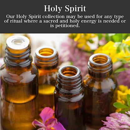 Holy Spirit Oil 1/2 Oz | Handmade with Herbs & Essential Oils | Faith, Blessings & Prayers | Hoodoo Wicca Pagan Conjure Spirituality